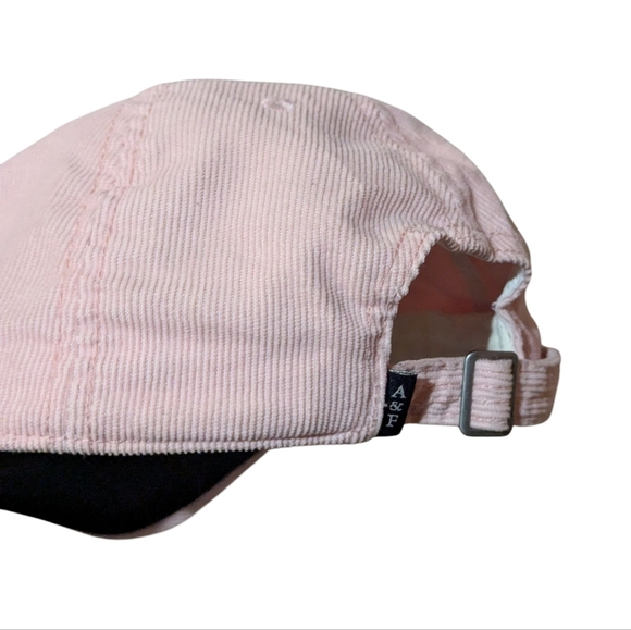 Abercrombie & Fitch Hat Powder Pink Corduroy Vintage Retro Baseball Cap - Picture 4 of 6